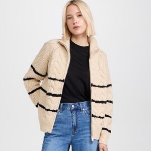 Line & Dot Cream and Black Bastille Sweater